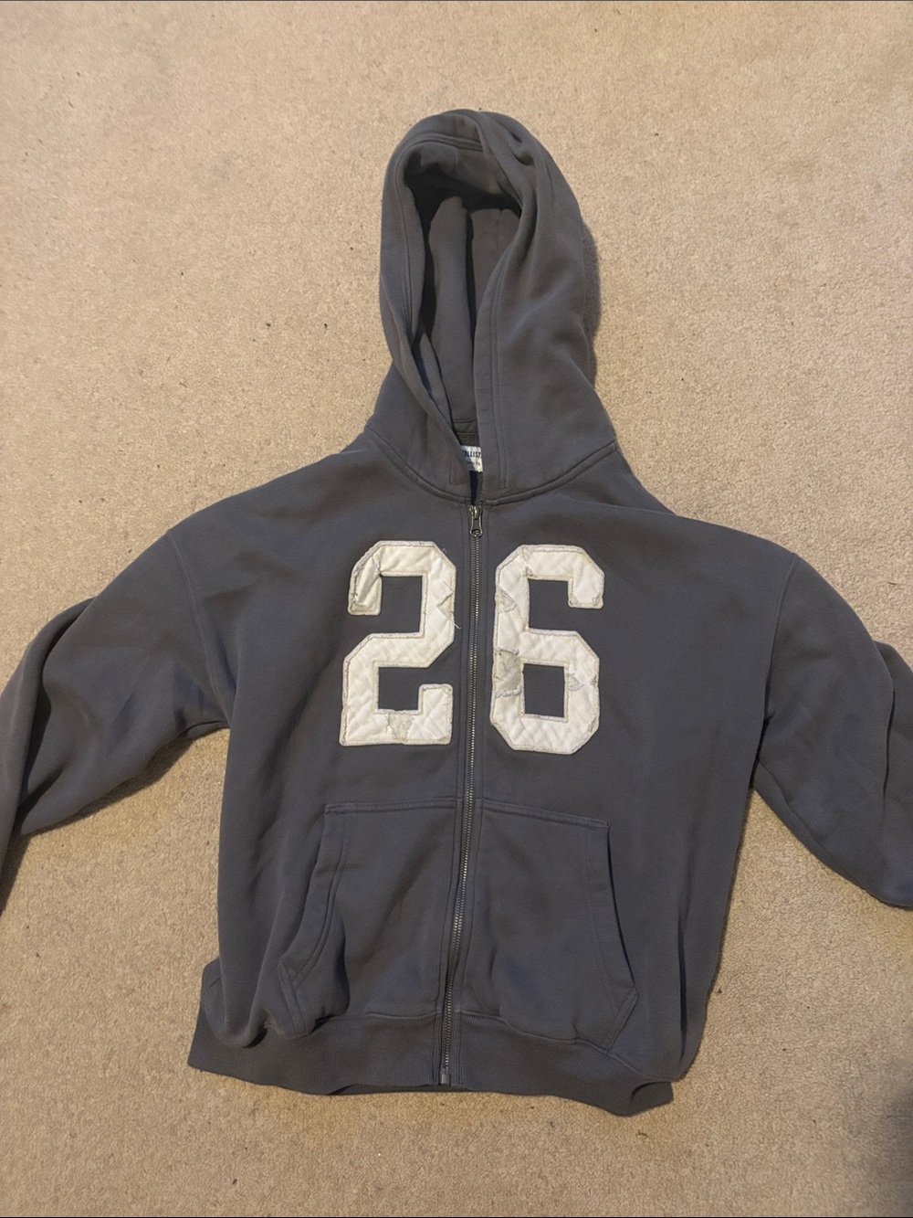 Hollister men’s grey zip up